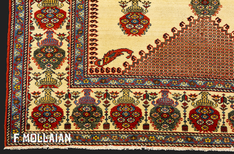 فرش آنتیک ایرانی فراهان کف ساده کد:۱۷۸۲۱۶۳۳