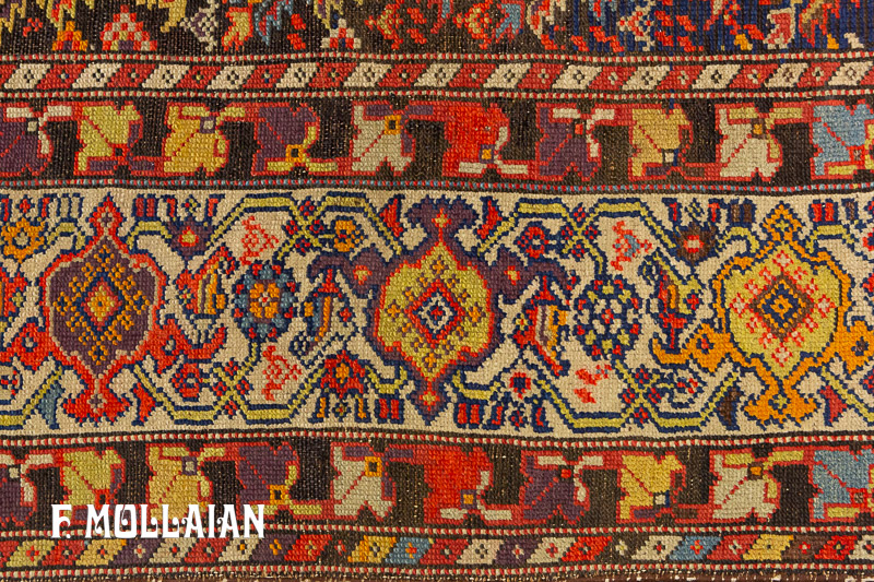 Antique Persian Galley Size Runner Malayer Carpet  n°:12158674