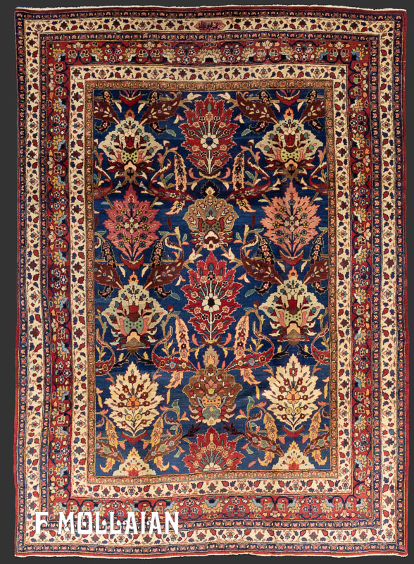 Antique Persian Mashad « Amoghli » Rug n°:23620757