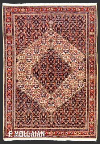 فرش آنتیک ایرانی سنه لچک ترنح با طرح استیلیزه کد:۱۸۷۰۸۶۸۸