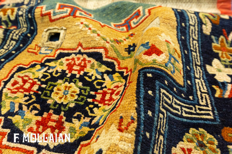 فرش آنتیک رو اسبی پشمی تبتی رنگارنگ کد:۴۹۰۴۱۷۶۲