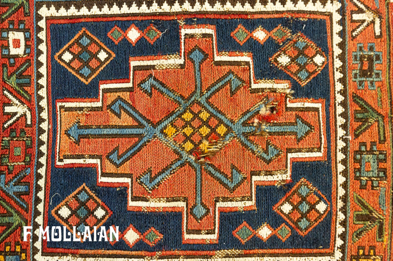 Small Antique Persian Shahsavan « Sumak! » Rug n°:11548354