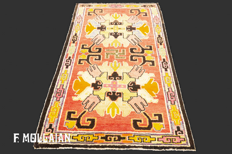 Decorative Hand-knotted Tibetan Antique Rug n°:21167297