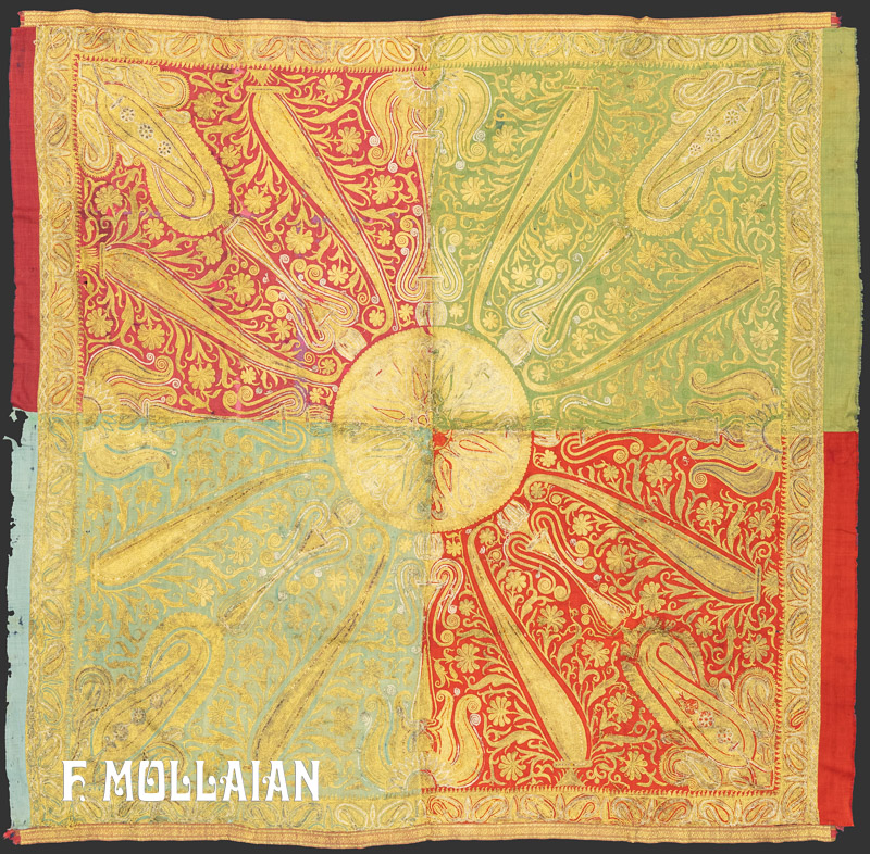 Textile Indien Antique Décoratif n°:16010294