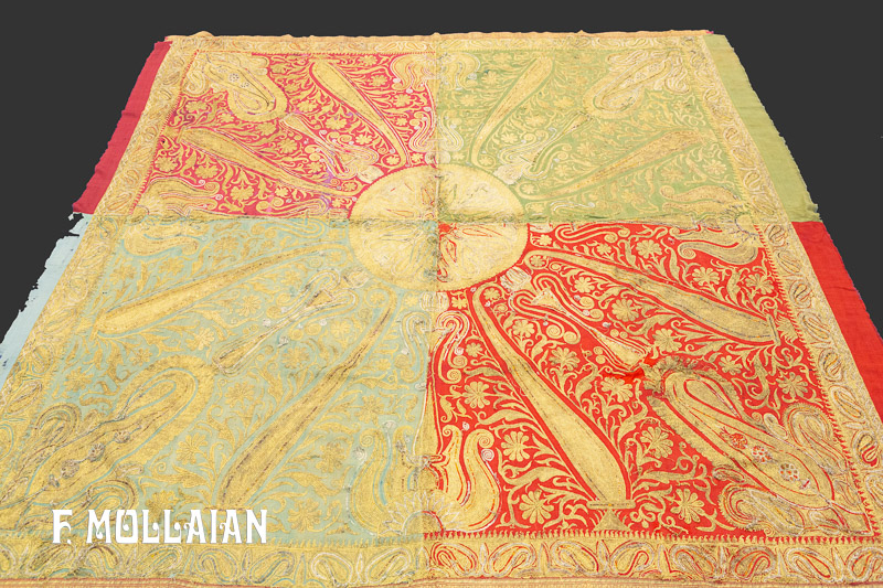 Декоративный античный индийский текстиль n°:16010294