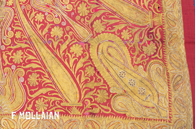 Dekoratives Antikes Indisches Textil n°:16010294