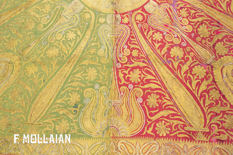 Textile Indien Antique Décoratif n°:16010294