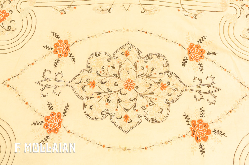 A pair of Antique Persian Rashti-Duzi Textiles n°:13091917