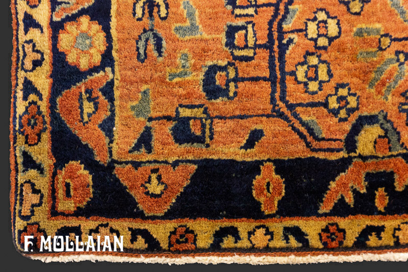 Tappeto Persiano Antico Piccolo Saruk Stilizzato n°:66850455