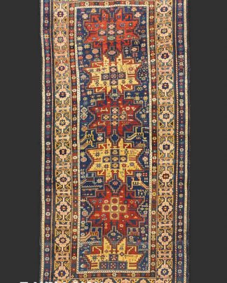 Antique Caucasian Lezghi Runner Rug n°:48846610
