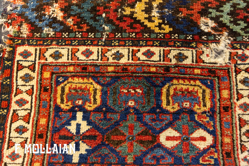 Small Antique Persian Kurdo Rug n°:20865339