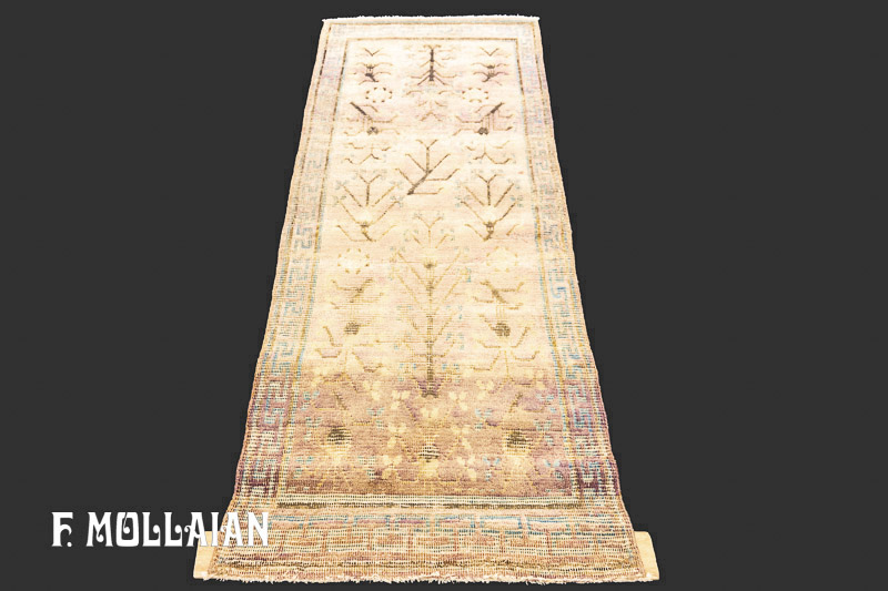 Small Yarkand Antique Silk Rug  n°:49486891