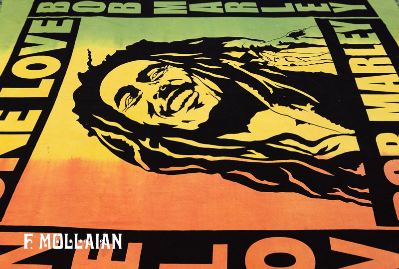 Sud American Stamped Textile, «Bob Marley» n°:77612282