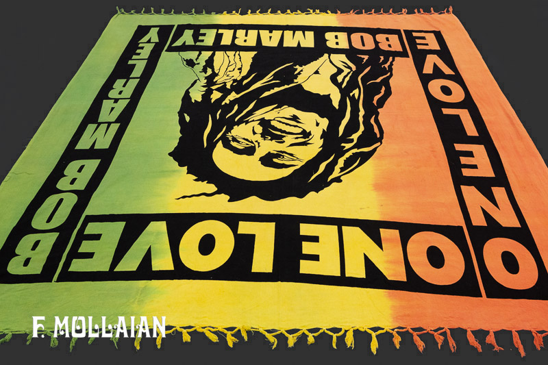 Sud American Stamped Textile, „Bob Marley“ n°:77612282