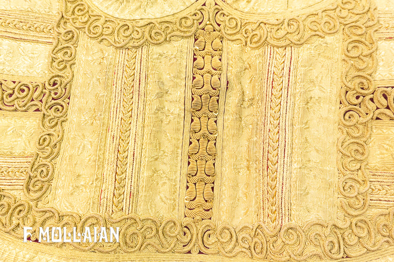 Rare Antique Ottoman (Textile) Goldish Clothing (ZariBaf) n°:53672800