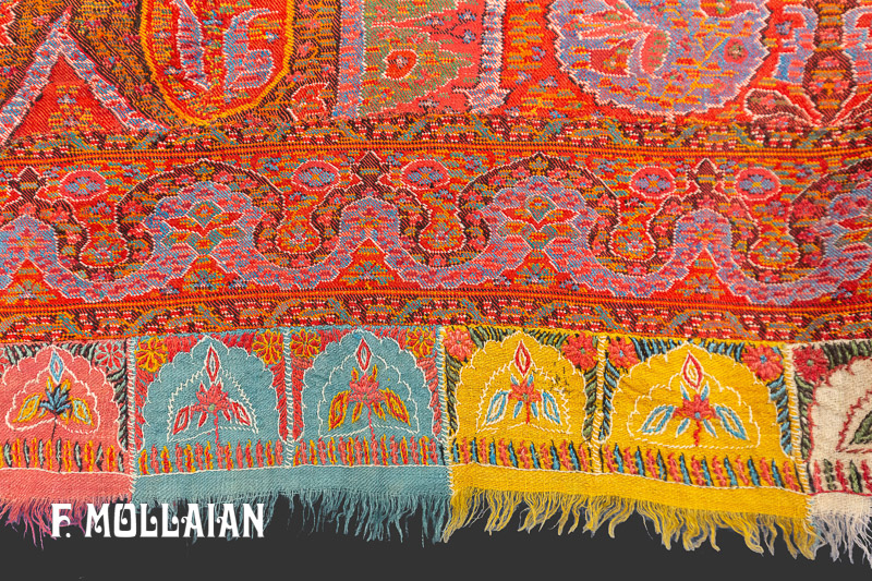 Antique Indian Kashmir Shawl Textile n°:79541762