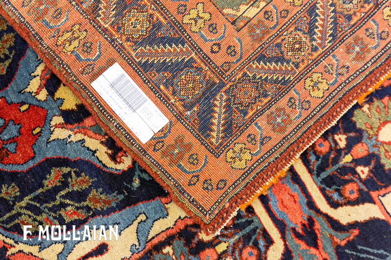 فرش آنتیک ایرانی رنگارنگ بیجار کد:۳۴۱۲۷۹۸۸