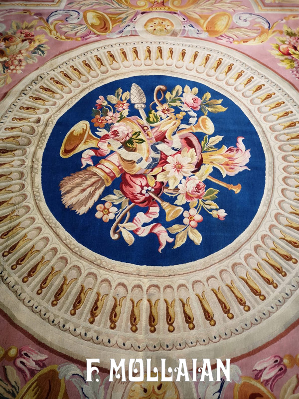 Magnifico Tappeto Antico Francese Savonnerie Tappeto del palazzo n°:31456755