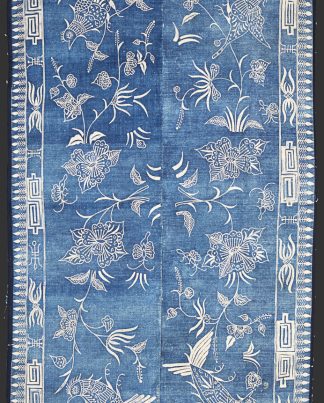 Blue Indonesian Cotton textile with Decò Design n°:483826