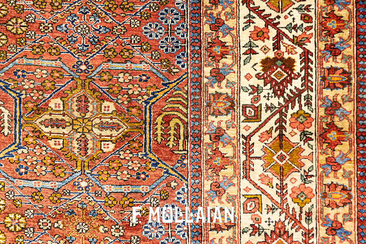 Antique All-Over Persian Giosheghan Silk (Sajjade Size) Rug n°:334308