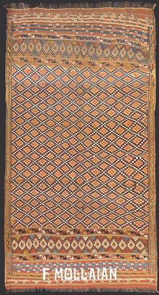 Antique Kilim Shahsavan with geometric design n°:16691881