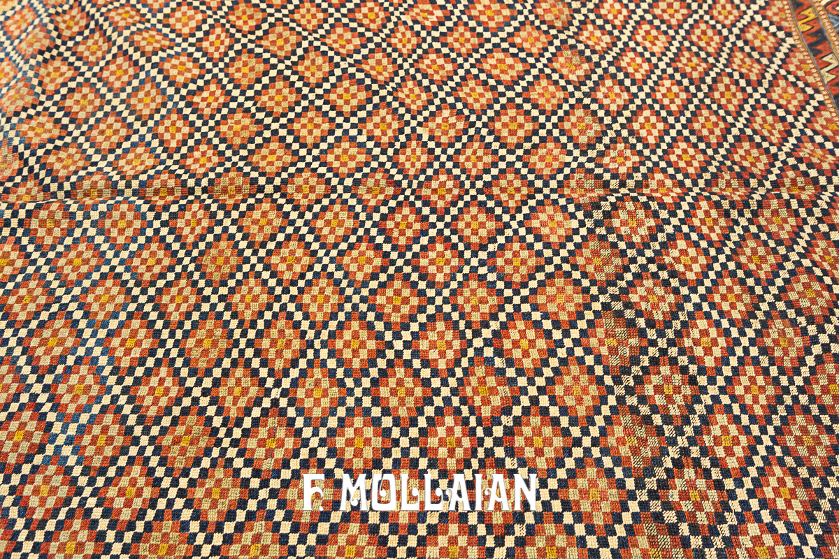 Bellissimo Antico Kilim Shahsavan Con Disegno Geometrico n°:16691881