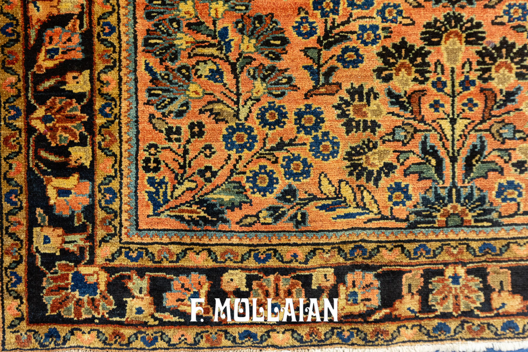Tappeto antico Persianoo Lilian con disegno floreale classico n°:31563008