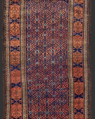 Small Hand-knotted Antique Persian All-over field Baluch Rug n°:58603049