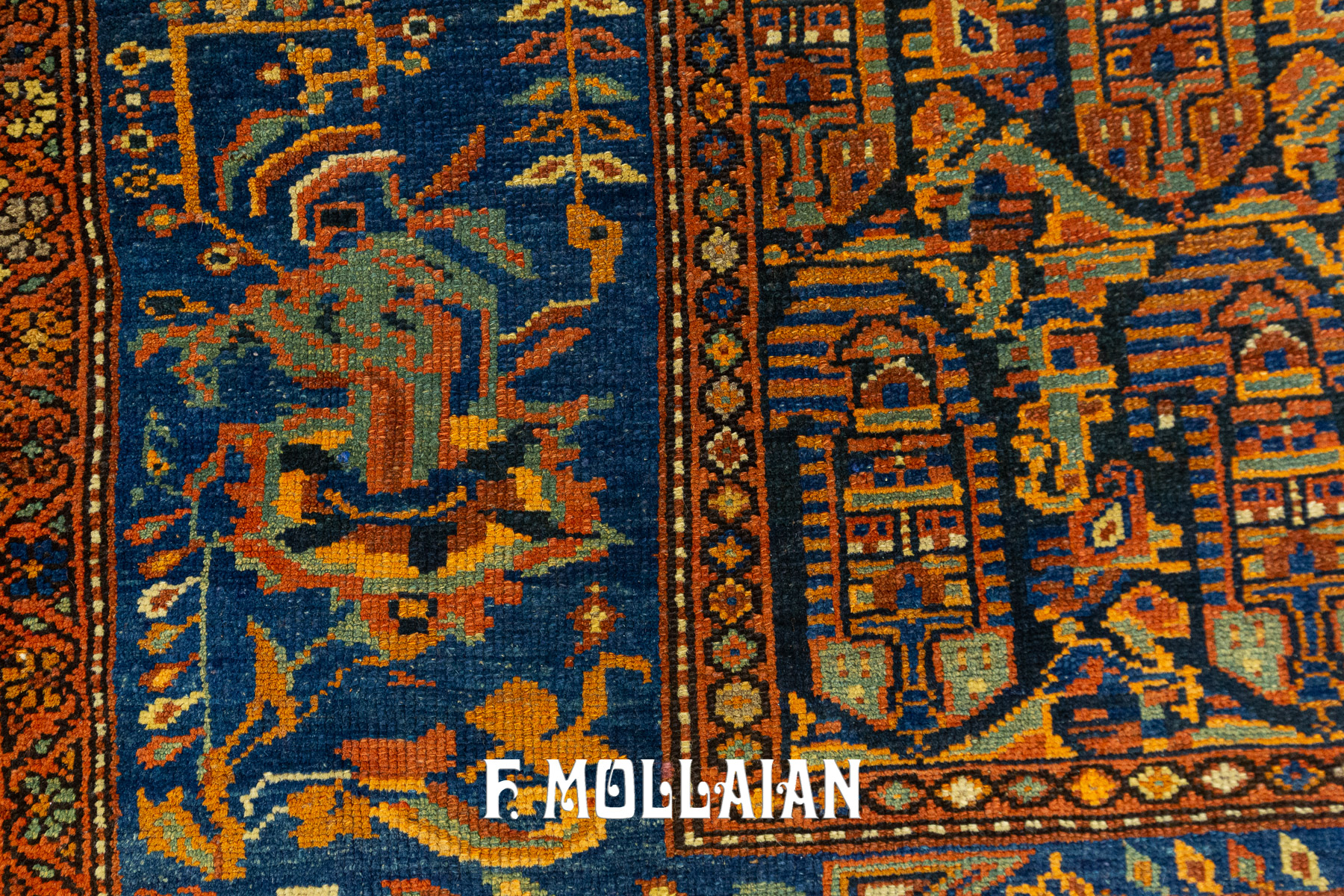 All-over Antique Persian Malayer Rug with “Bothe” design n°:67329106