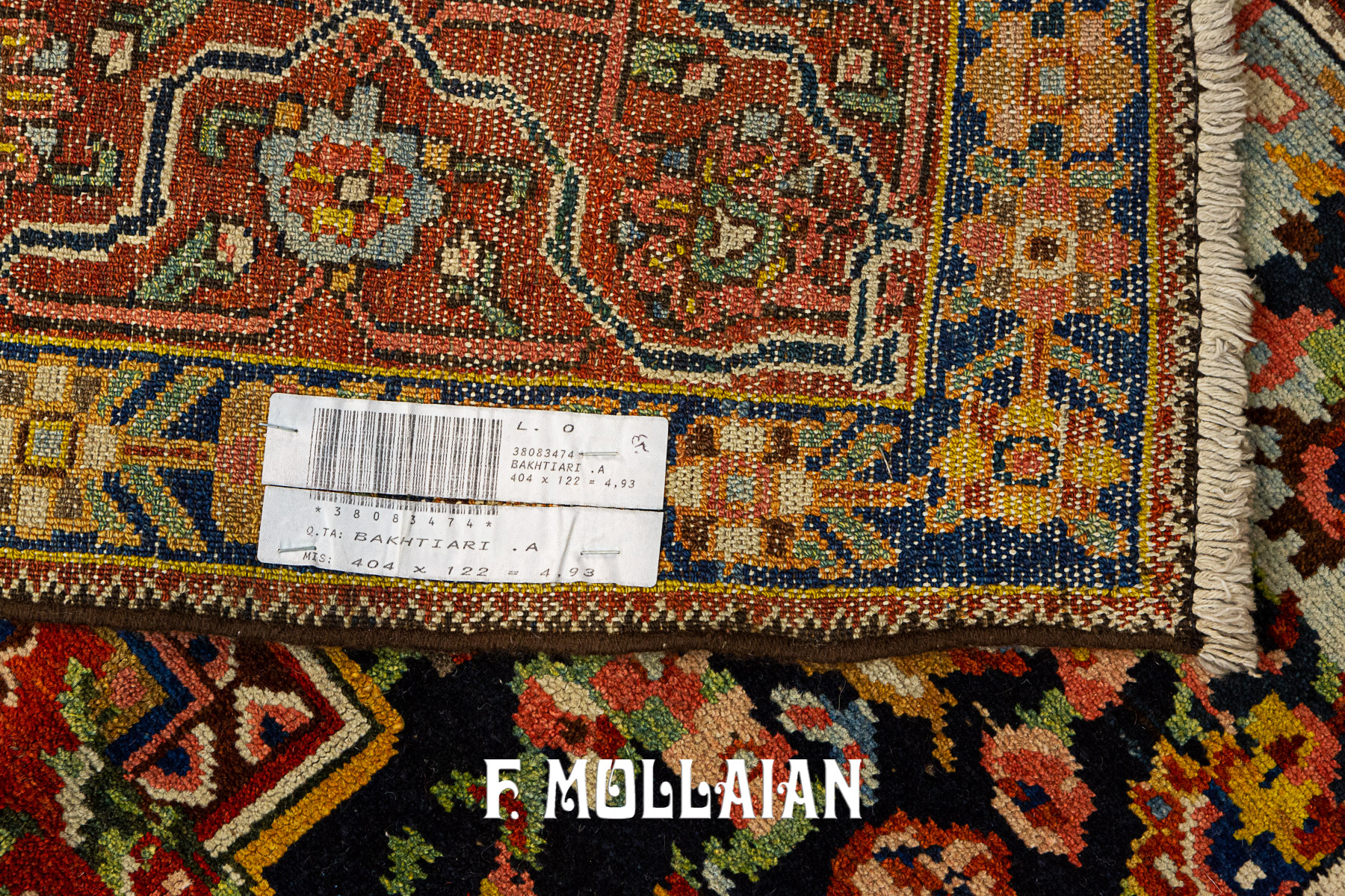 Antique Persian Bakhtiari Very Long Runner Carpet n°:38083474