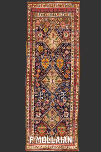 Long Antique Kurdish (Kurdo) Persian Runner Rug n°:21885099