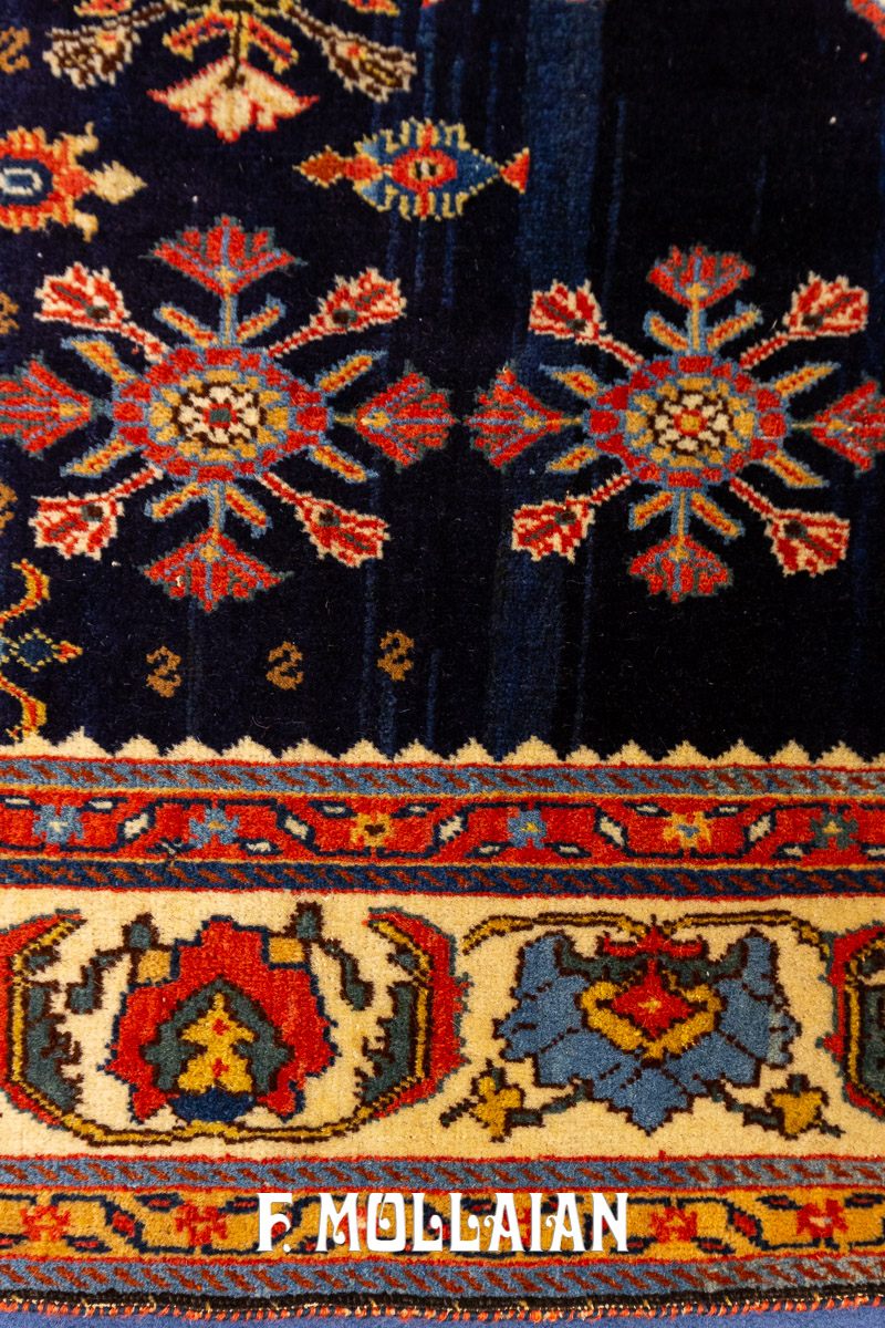All-over Floral Hand-knotted Kashkuli Antique Rug n°:116816