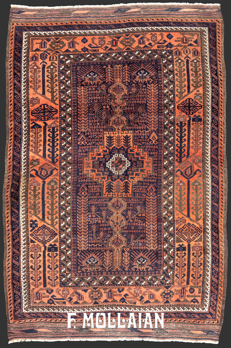 Baluch, An Antique Persian Hand-knotted Rug n°:28059603