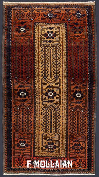 Beautiful Antique Hand-Knotted Baluch Rug n°:399429