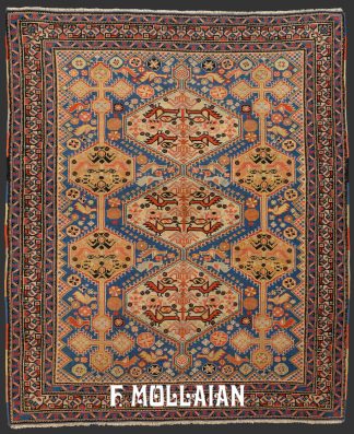 Tribal Desigh All-Over Antique Persian Afshari Rug n°:68543069