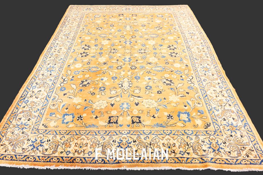 All-over Floral Antique Persian Saruk (Sarugh) Hand-knotted Rug (268x187 cm)