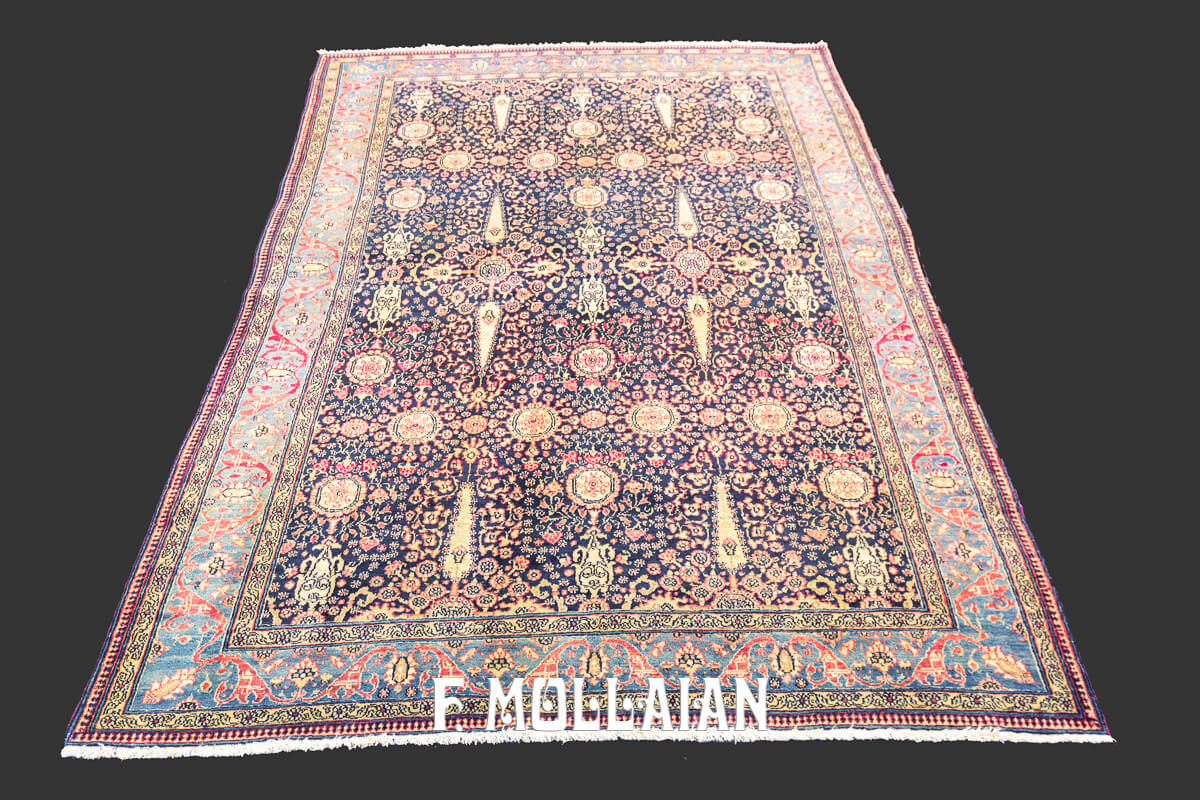 All-over Hand knotted Antique Tehran Persian Rug n°:60718056