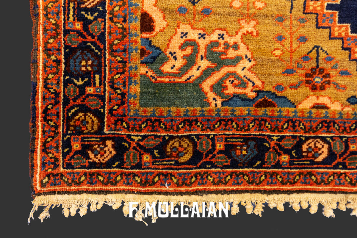 Antico Tappeto Persiano Bakshaish con un unico disegno geomterico n°:855740
