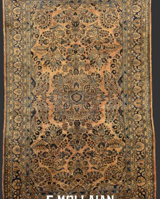 Classical Medallion Hand-knotted Antique Saruk Persian Rug n°:83482645