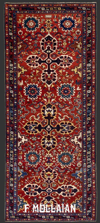 Dated Antique Caucasian Kuba (Quba) Long Carpet (298x126 cm)