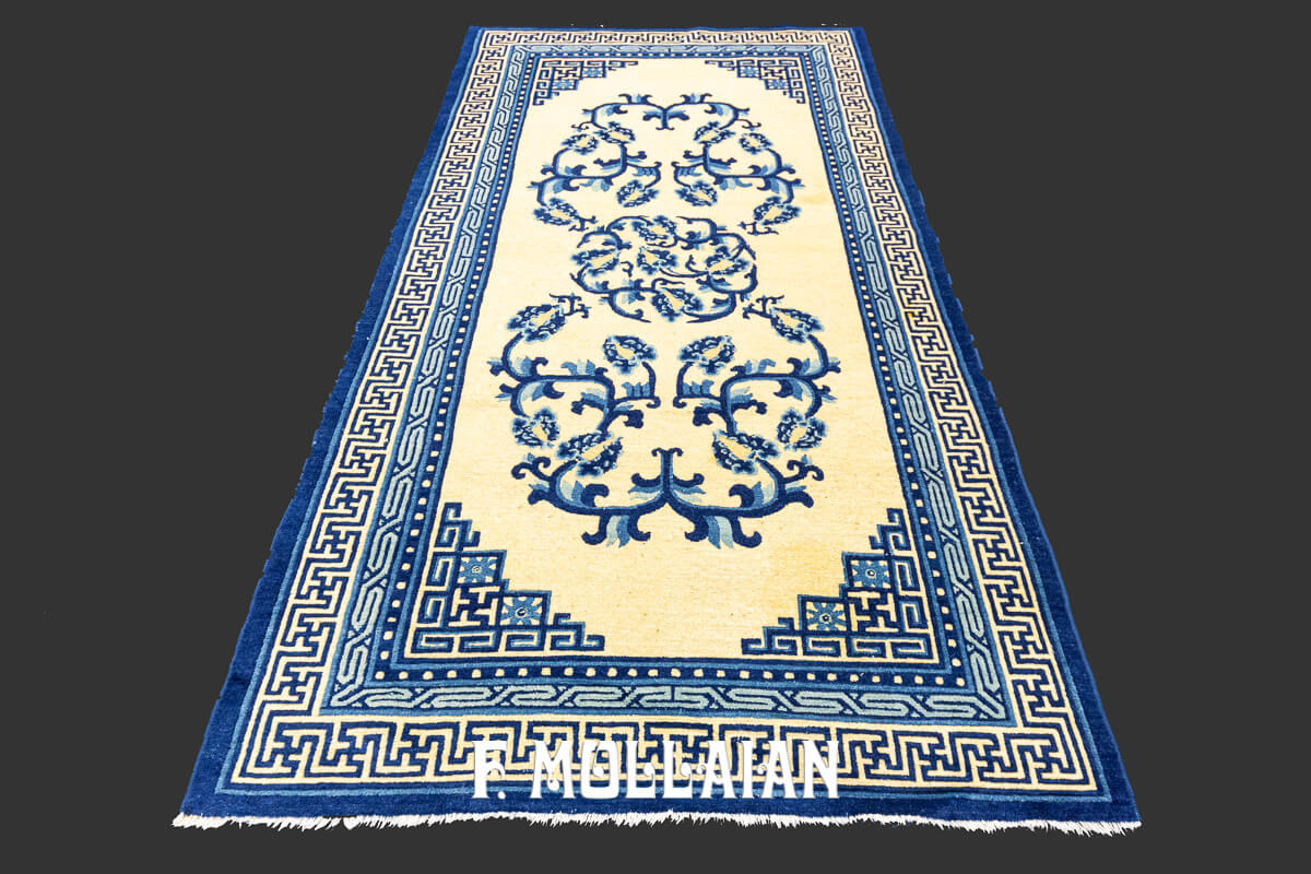 Hand-knotted Chinese Floral Peking Antique Rug n°:842142