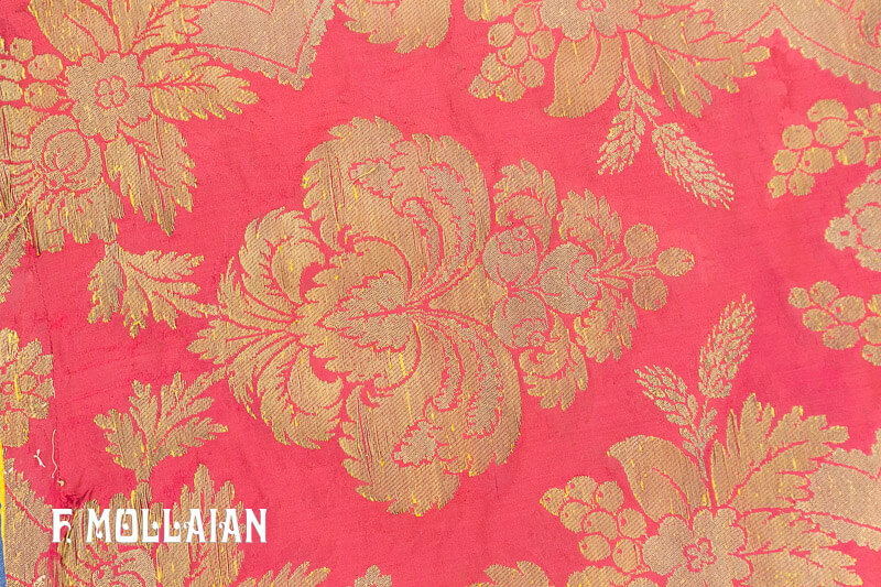 Pair of Antique Italian Silk&Metal Textiles n°:12578735