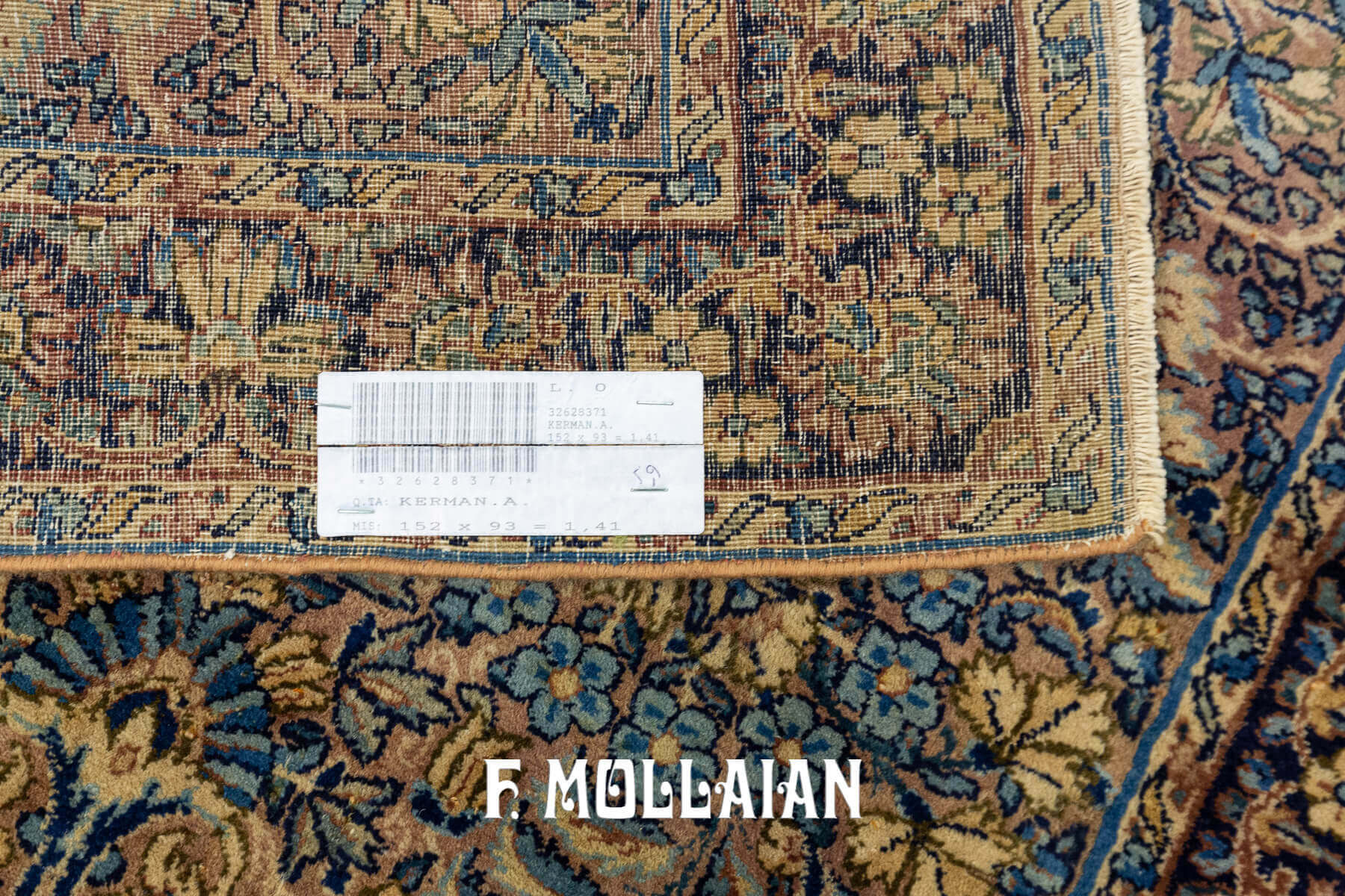 Tapis Persan Kerman Motif Floral n°:32628371