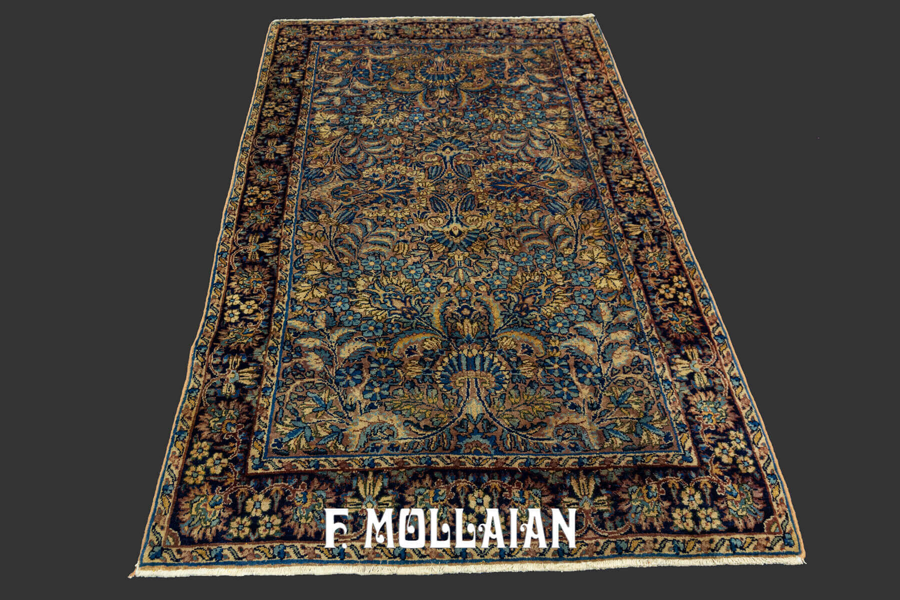 Tapis Persan Kerman Motif Floral n°:32628371