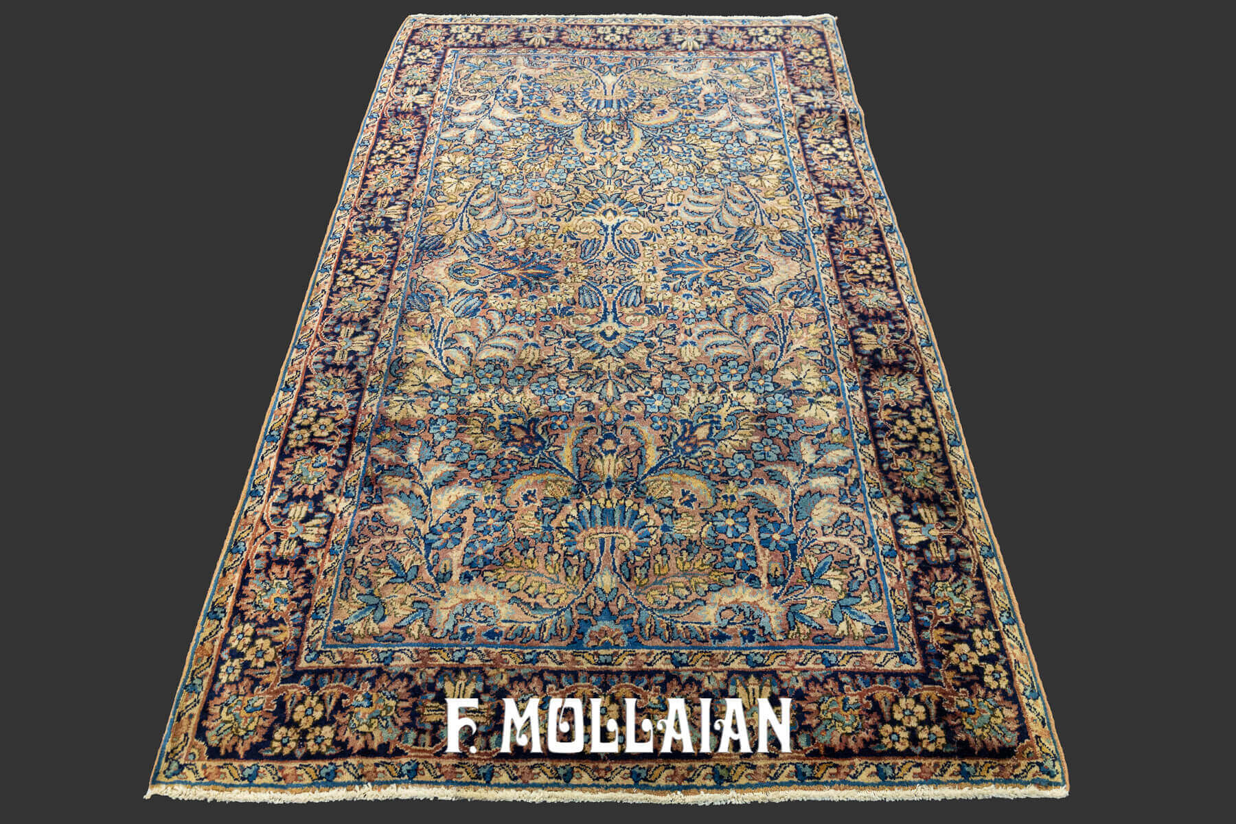 Tapis Persan Kerman Motif Floral n°:32628371