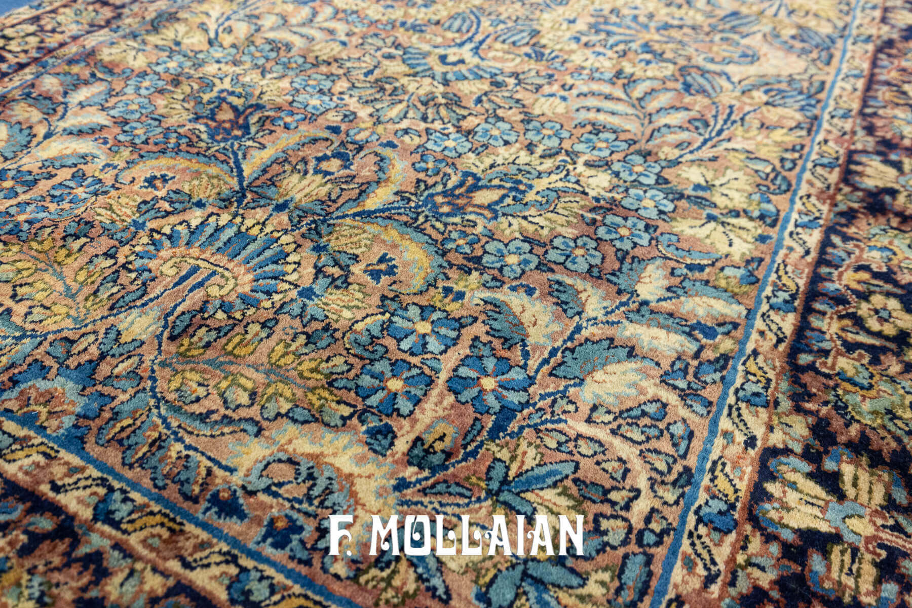 Tapis Persan Kerman Motif Floral n°:32628371