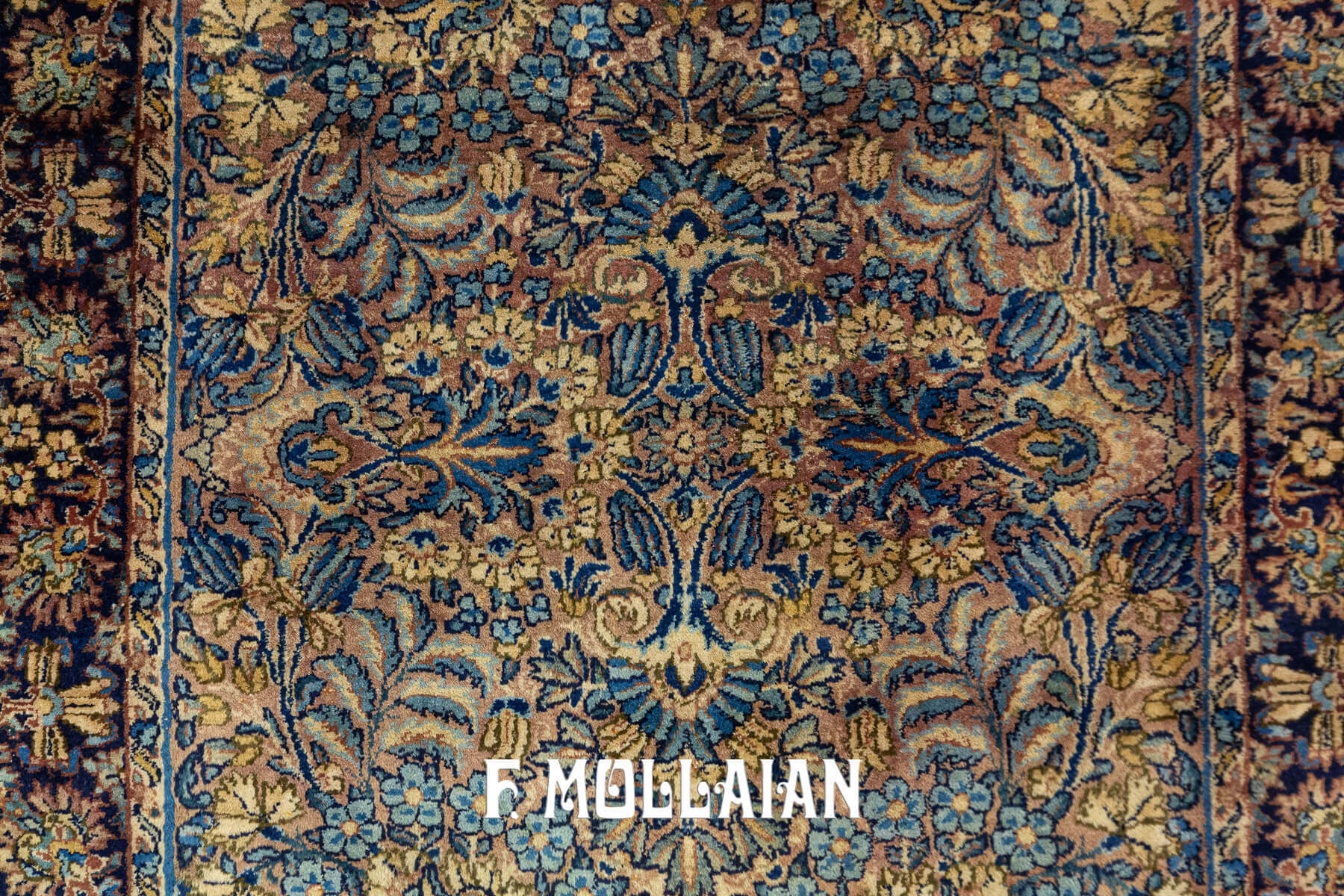 Tapis Persan Kerman Motif Floral n°:32628371