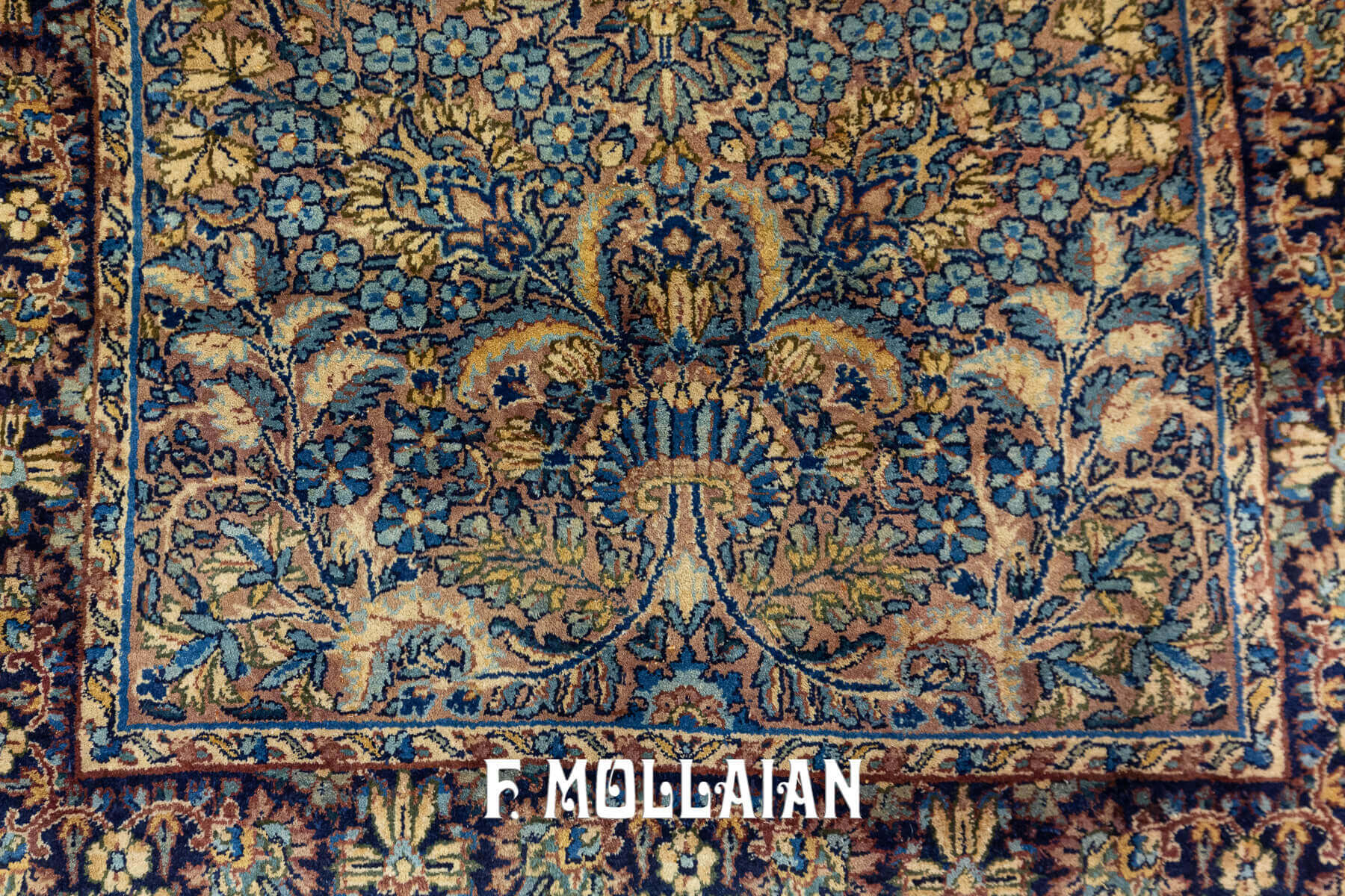 Tapis Persan Kerman Motif Floral n°:32628371