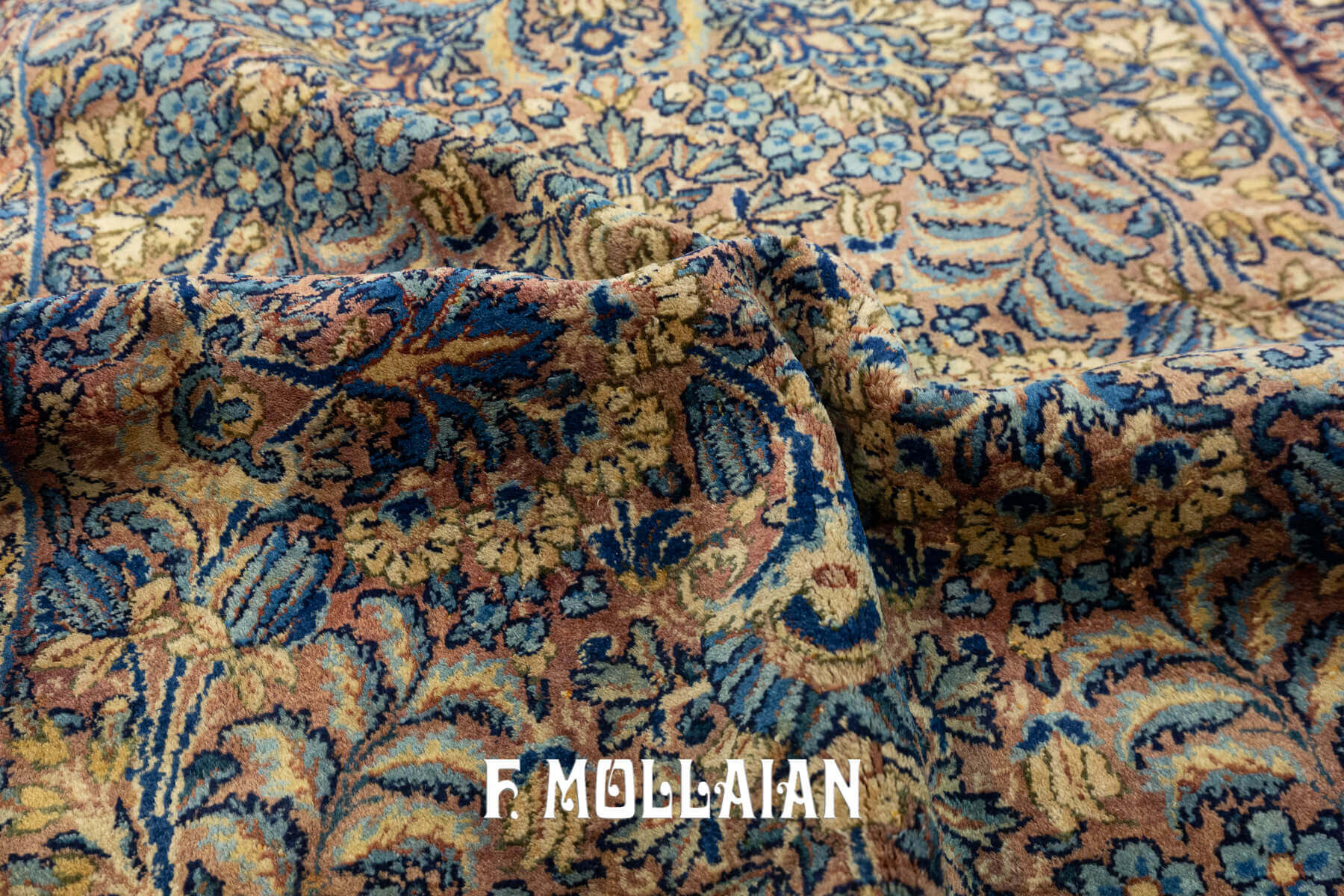 Tapis Persan Kerman Motif Floral n°:32628371