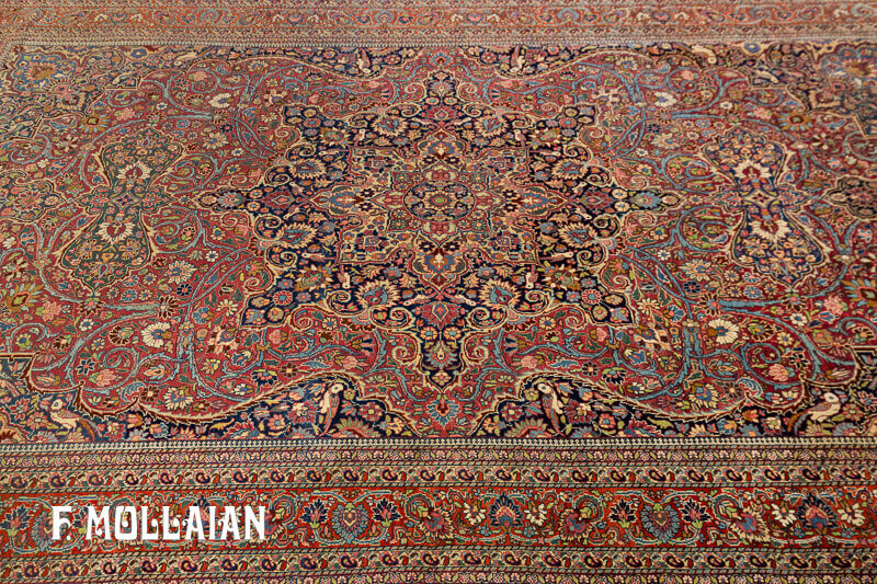 Tapis Persan Mashad n°:72628615